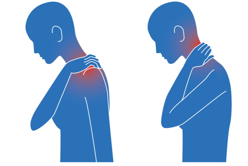 首から肩にかけて痛い時に考えられる症状